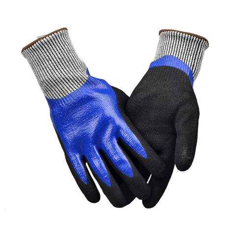 Cut Resistant Gloves HPPE Class 5 Safety Gloves Wear Resistant Worker Gloves
