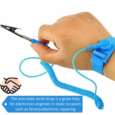 Anti Static Bracelet Electrostatic Corded/Wireless Adjustable ESD Discharge  Cable Wrist Band Strap Hand