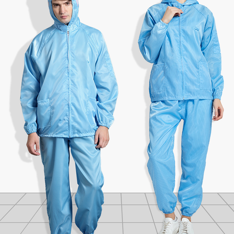 LN-1560103 Anti-static Clothing for Clean Room ESD Dust-proof Suit Laboratory Protective Clothing