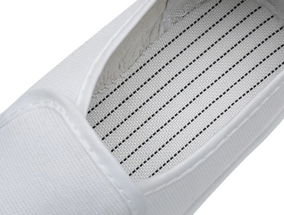 LN-1577103 Anti-static Work Shoes Pu White Anti-static Four-hole Dust-free Slippers for Clean Room