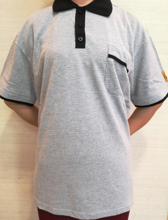 LN-1560108 Washable Anti-static ESD Polo T-shirt Unisex Anti-static Clothes