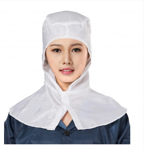ESD cap hat for cleanroom