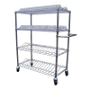 Antistatic Carbon Steel Wire Storage Shelf Trolley Turnover Cart ESD Dolly Ln-1530607