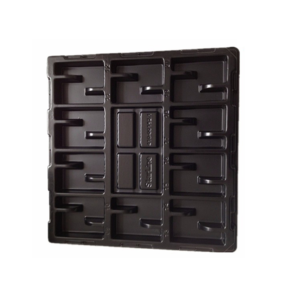 Custom Recyclable Black PCB Electronics ESD Plastic Blister Tray