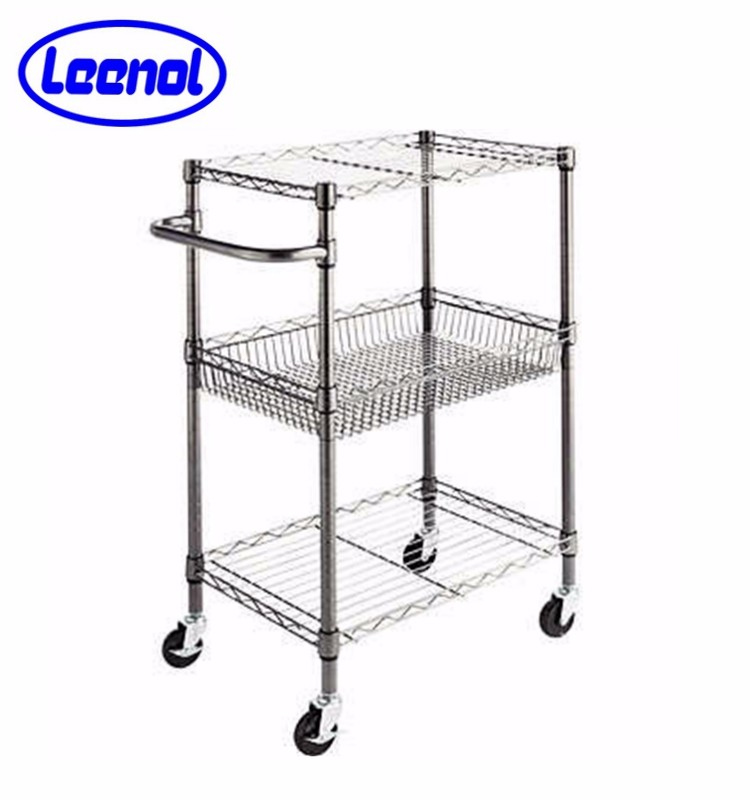 High Quality Standard ESD Antistatic Steel Wire Shelf PCB Trolley Carrier