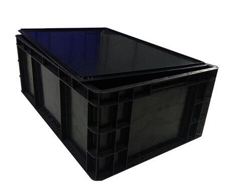 *LN-1526423 Plastic ESD Conductive Boxes Black Bins For Storage