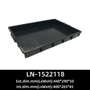 LN-1522118 Black Anti-static Plastic Electronics ESD Tray Component Storage ESD Tray