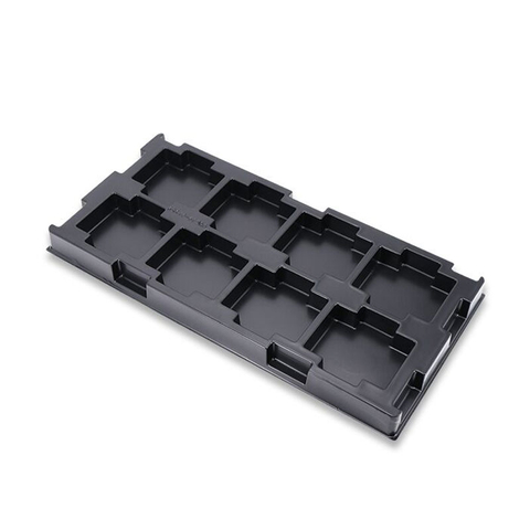 Black Antistatic Packing Material Recyclable Customized Blister Tray