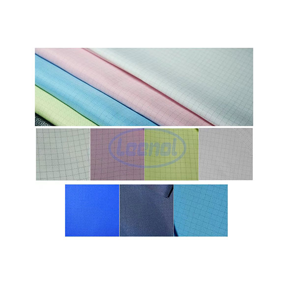 LN-10004 Cotton Imitation Quick-drying Grid ESD Anti static Fabric