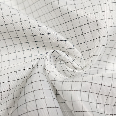 5mm Grid ESD Polyester Fabric Washable Anti-static Fabric 