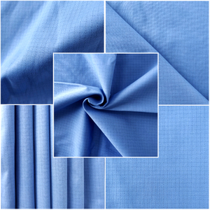 High Quality Anti-Static Static Dissipative Fabric ESD 5mm Grid TC Fabric For Cleanroom Use