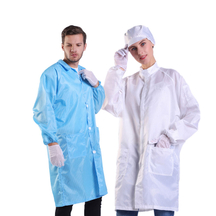 LN-1560101A Washable Esd Strip Garment with Anti-static Clothing in Clean Room