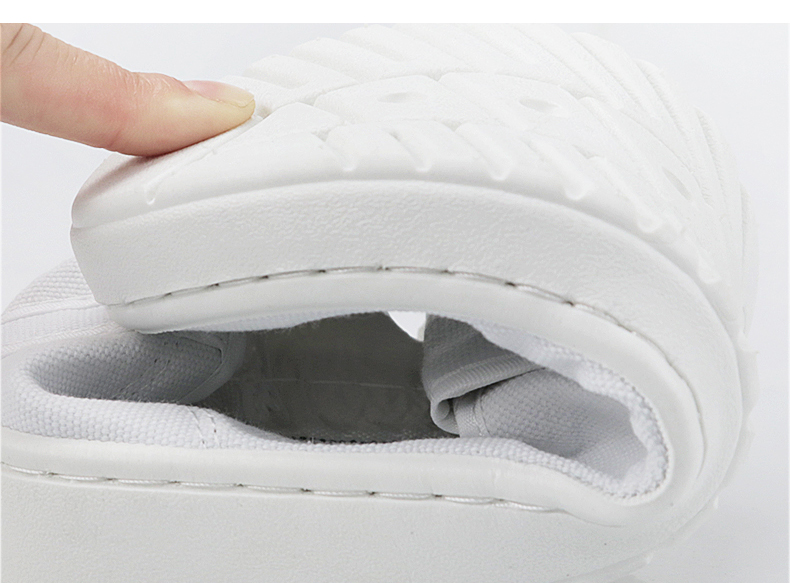 LN-1577103 Anti-static Work Shoes Pu White Anti-static Four-hole Dust-free Slippers for Clean Room