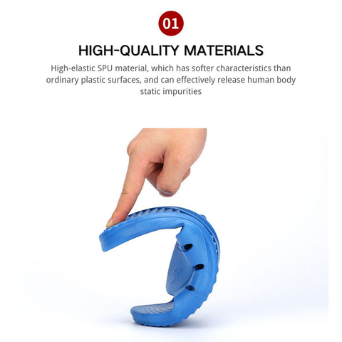 LN-1577101B Clean Room Anti-static Slippers CleanRoom PVC Non-slip Slippers