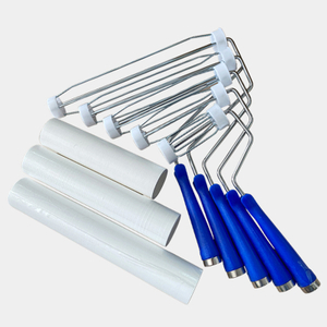 Leenol 12 Inch Sticky Roller used in PCB Industrial Cleanroom Floor Blue PE Sticky Roller