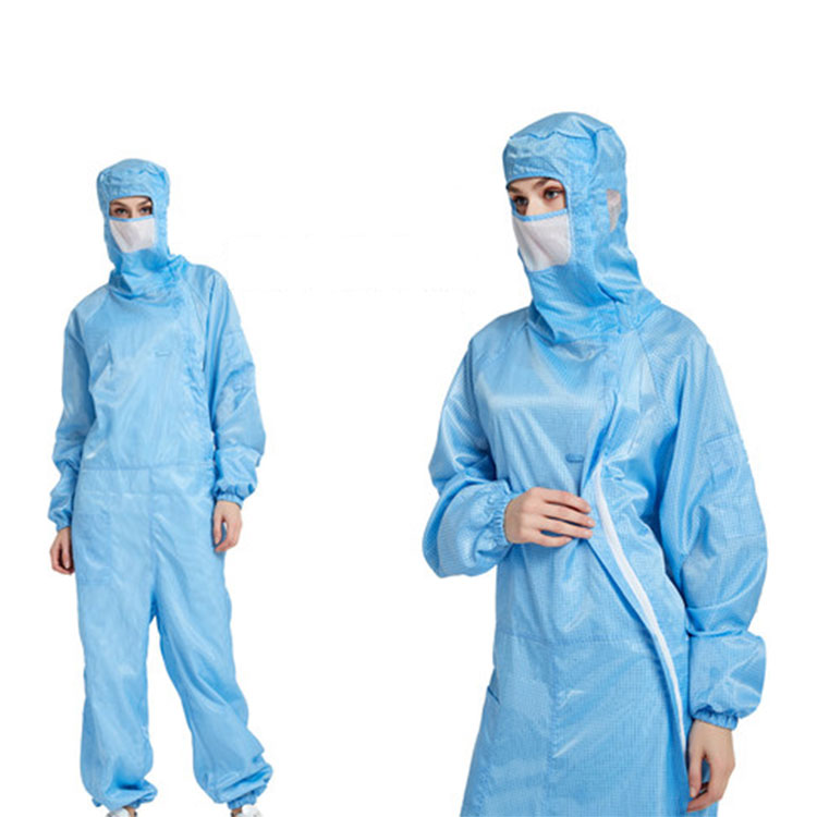 LN-1560104 Customized ESD Coverall With Mouth Cover Anti-static Clothing for Personal Protection