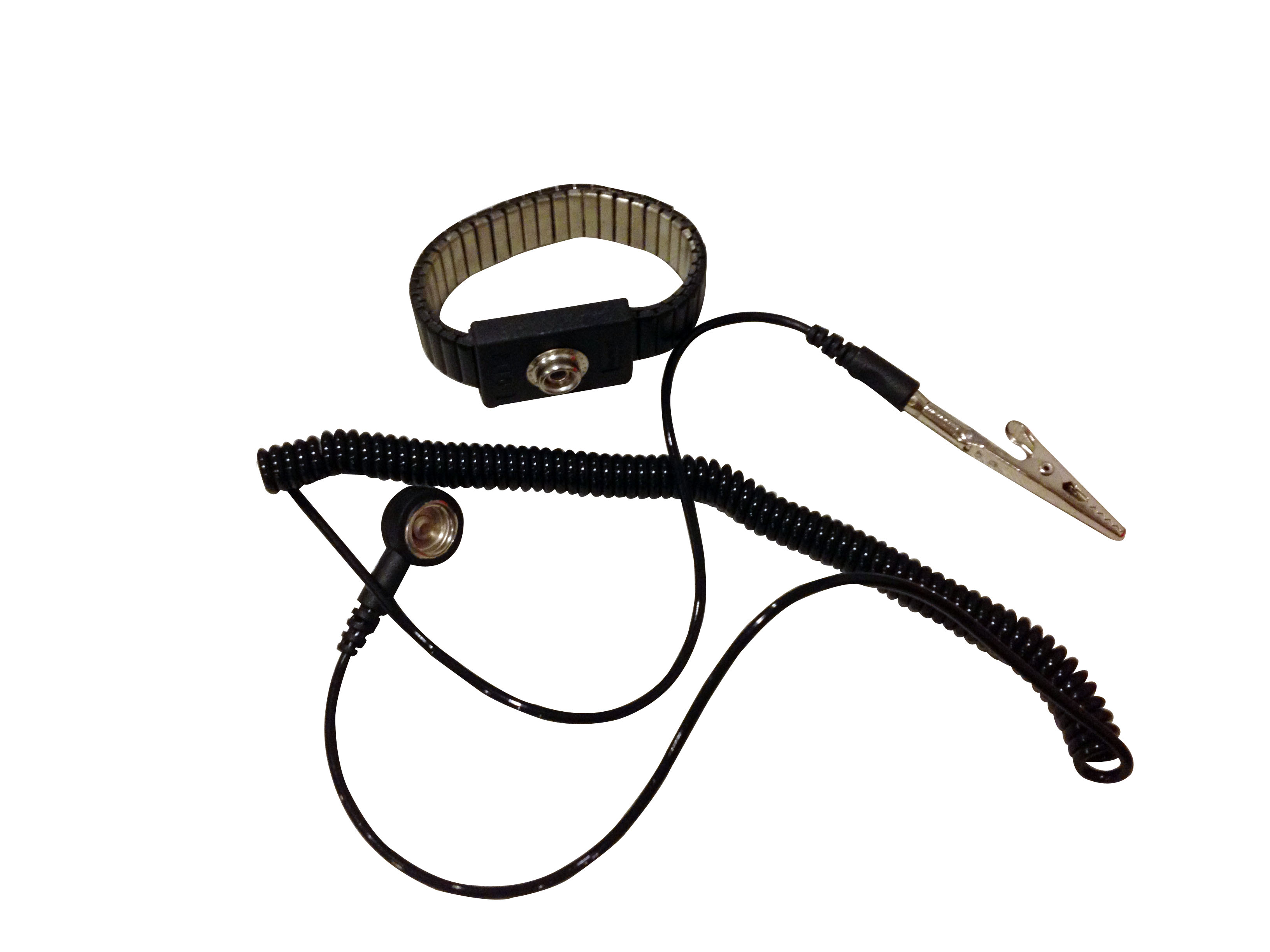PU Grounding Coil Cord for Black Metal ESD Wrist Strap