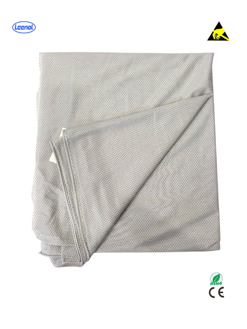 LEENOL Cleanroom Dustproof 94% polyester, 6% conductive wire 4mm New anti-static fabric now available—cool and breathable