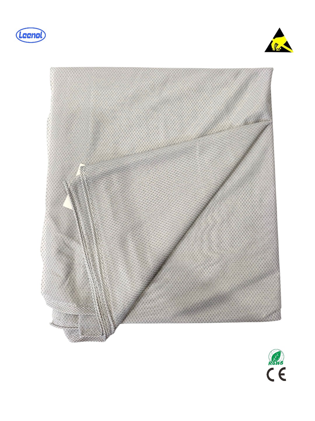 LEENOL Cleanroom Dustproof 94% polyester, 6% conductive wire 4mm New anti-static fabric now available—cool and breathable
