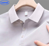Antistatic Short Sleeve Polo Shirt with Conductive Grid – Gray/Blue/Red