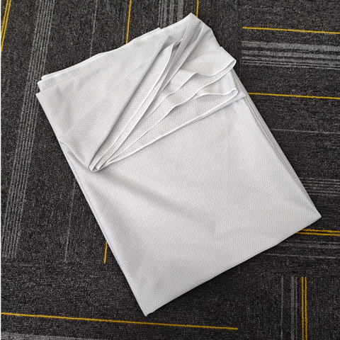 Cleanroom Dustproof 95% Polyester, 5% Conductive Wire 3mm Diamond-shaped Uniform Ripstop ESD Anti Static Fabric for Workwear