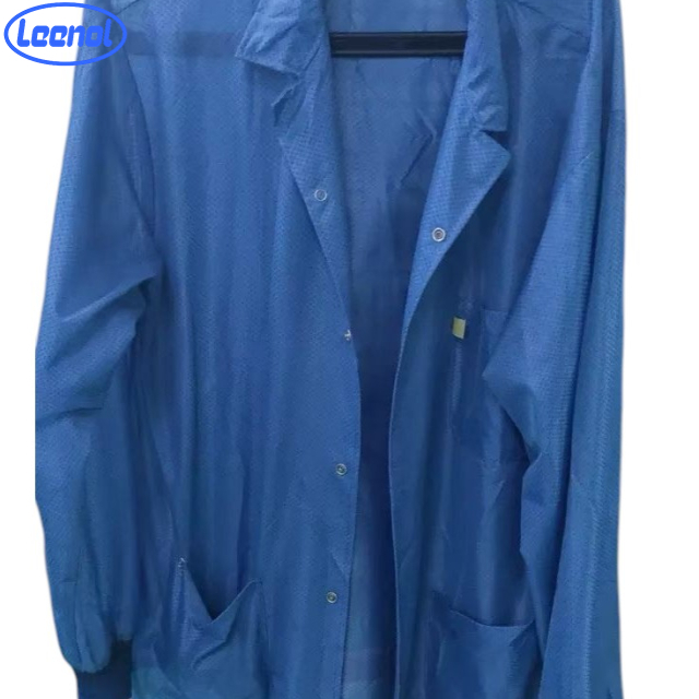 92% Polyester Conductivet with 3mm Diamond Grid Blue ESD Jacket