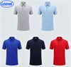Antistatic Short Sleeve Polo Shirt with Conductive Grid – Gray/Blue/Red