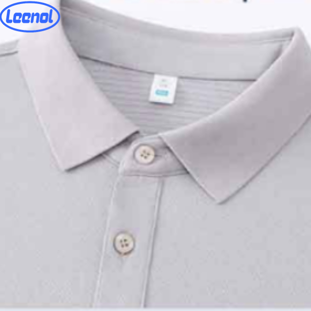 Antistatic Short Sleeve Polo Shirt with Conductive Grid – Gray/Blue/Red